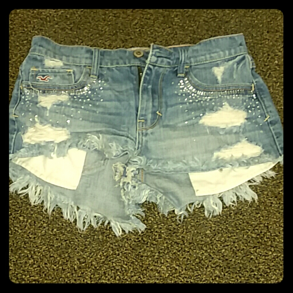 Bedazzled Hollister shorts